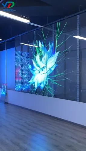 led透明屏 侧发光透明玻璃屏 室内p5.2-7.8全彩透明屏玻璃显示屏