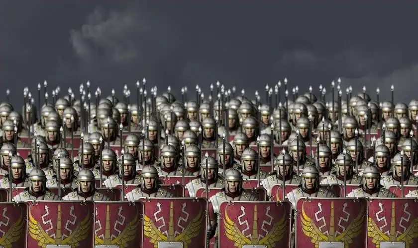 罗马军团正规军16万人,负责环地中海大帝国全境的安全,军队人数显然不