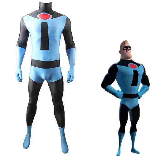 超人总动员 blue mr. incredible超能先生cosplay服装
